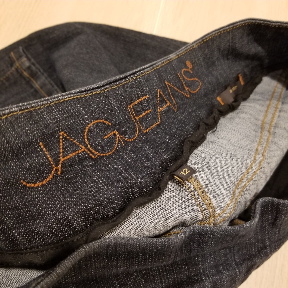 JAG JEANS DARK WASH WAIST STRETCH SLIM FIT JEANS